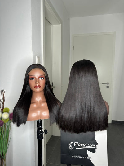 FloxyLuxe 18 - inch Bone Straight Wig - FloxyLuxe