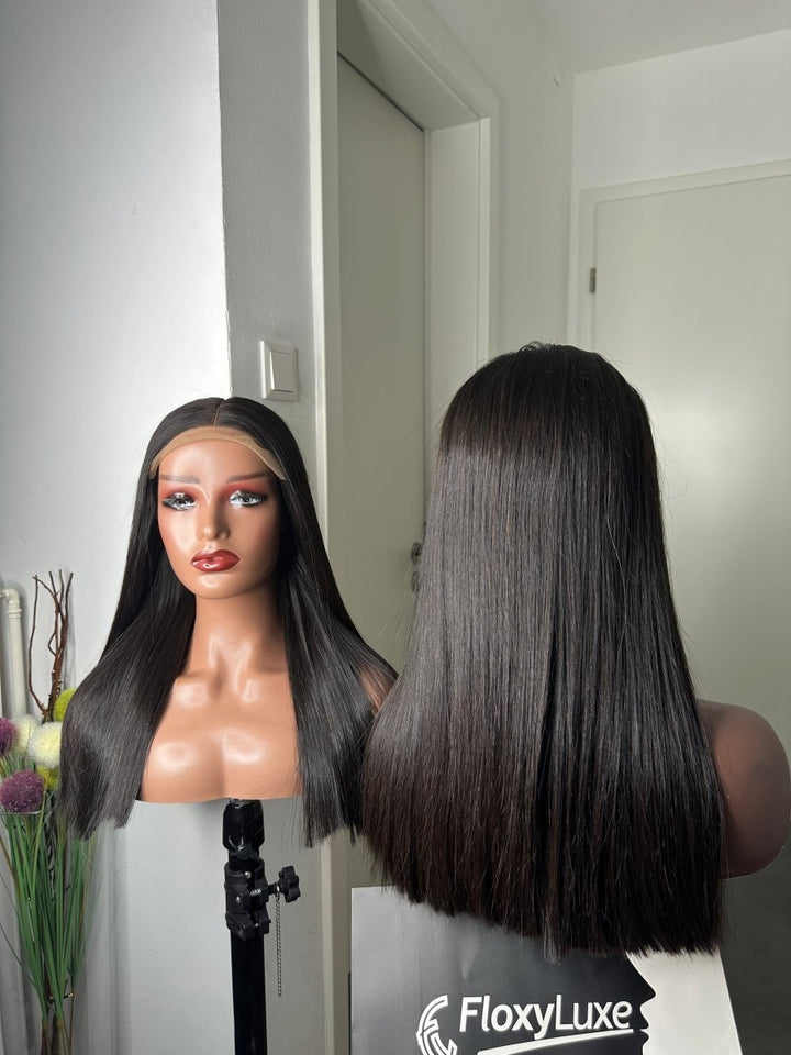 FloxyLuxe 18 - inch Bone Straight Wig - FloxyLuxe