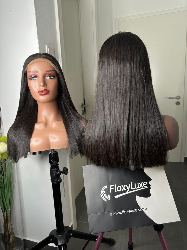 FloxyLuxe 18 - inch Bone Straight Wig - FloxyLuxe