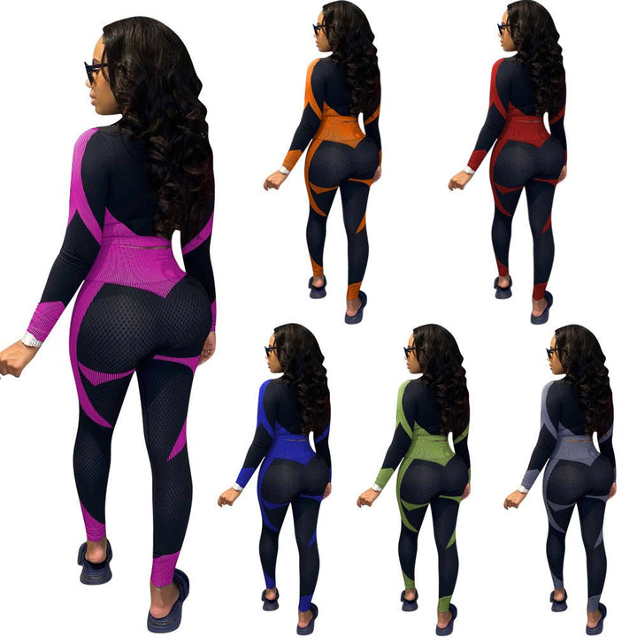 Long Sleeve High Waist Abdominal Compression Sportswear - FloxyLuxe