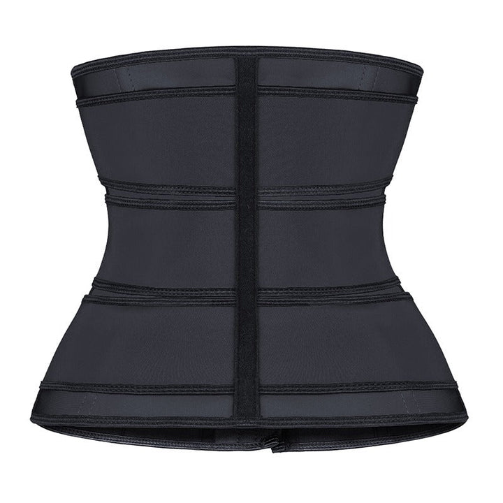 Triple Strap Compression 9 Steel Bone Latex Waist trainer With hook - FloxyLuxe